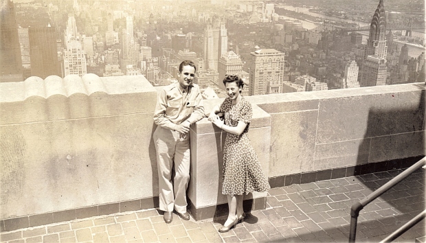 Earl Page (Ray's brother) and Margaret Kelley in NY during WWII.