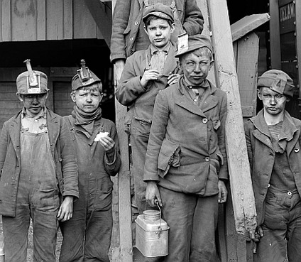 Image result for pictures of kids in the mines